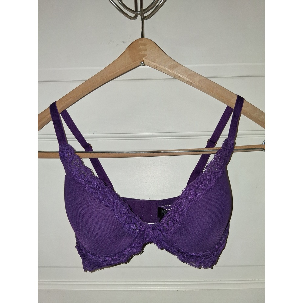 Natori Bra Bundle 32D Purple Black Beige Lace Underwire T-Shirt Bra Set 3 Pack - Picture 6 of 16